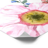 Liefde in Bloei Bruidsfeest Wilde Bloemen Ontvangs Poster (Hoek)