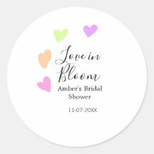 Liefde in bloei kleurrijk hart bruidsfeest naam da