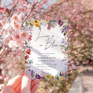 Liefde in bloei Lente Bloemen Bruidsmeisjesfeest  Kaart