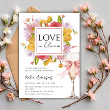 Liefde in bloei Roze zomerbloemen Bruidsdouche