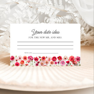 Liefde in Bloei Wilde Bloemen Date Night Ideeën Informatiekaartje