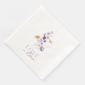 Liefde in Bloom Bloemen Trouwpapier Servetten (Hoek)