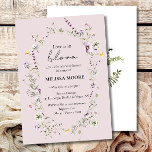 Liefde in Bloom Bridal Shower Kaart