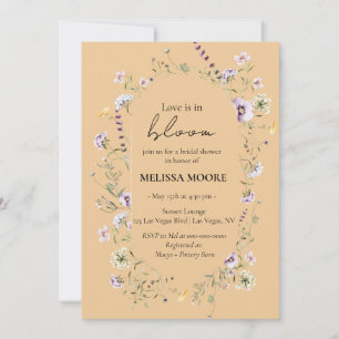 Liefde in Bloom Bridal Shower Kaart