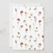 Liefde in Bloom Bridal Shower Kaart (Achterkant)