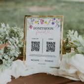 Liefde in Bloom Honeymoon Fund Sign Poster