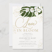 Liefde in Bloom Orchids Tropical Gold Vrijgezellen Kaart (Voorkant)