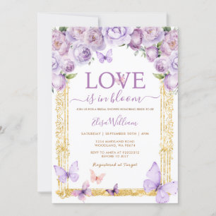 Liefde in Bloom Vlinder Bloemen Vrijgezellenfeest Kaart
