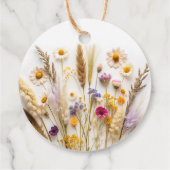 Liefde in Bloom Vrijgezellenfeest Dank u Bedankjes Labels (Achterkant)