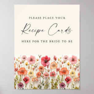 Liefde in Bloom Vrijgezellenfeest Recept Kaarten T Poster
