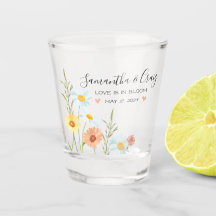 Liefde in Bloom Wildflower Daisy Shot Glass