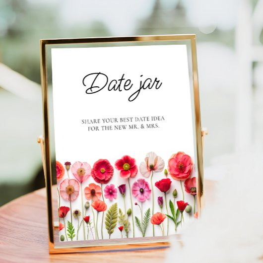 Liefde in Bloom Wildflower Date Night Ideeën Date  Poster