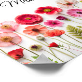 Liefde in Bloom Wildflower Hoeveel kussen spel Poster (Hoek)