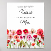 Liefde in Bloom Wildflower Hoeveel kussen spel Poster (Voorkant)