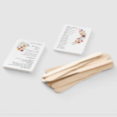 Liefde In Bloom Wildflower Trouwprogramma Hand Fan Handwaaier (Niet-gemonteerd)