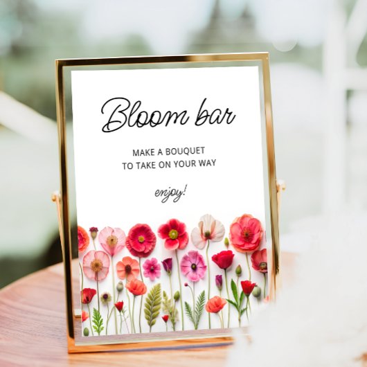 Liefde in Bloom Wildflowers Bloom of Flower Bar Poster