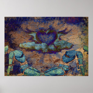 Liefde in Cyberpunk Poster