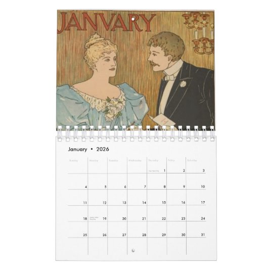  liefde in de 19e eeuwse Pas getrouwd Kalender (Jan 2026)