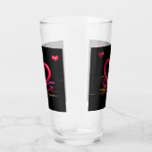 Liefde in de duisternis Glass Tumbler (Rechts)