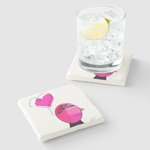 Liefde in de geest stenen onderzetter