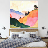 Liefde in de lucht canvas afdruk (Insitu (Slaapkamer))