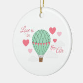 Liefde in de lucht keramisch ornament (Links)