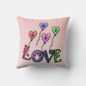 Liefde in de lucht kussen (Achterkant)