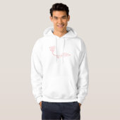 Liefde in de moderne Arabische kalligrafie Hoodie (Voorkant volledig)