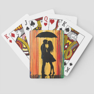 Liefde in de regenbogen pokerkaarten