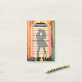 Liefde in de regenbogen post-it® notes (Op bureau)