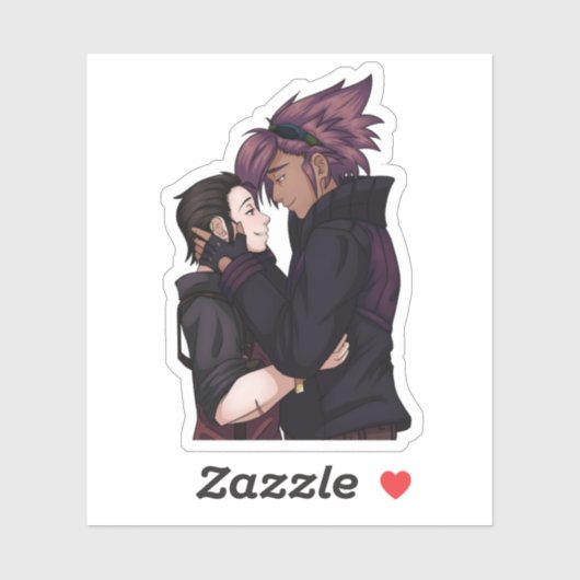 Liefde in de ruimte sticker (Vel)