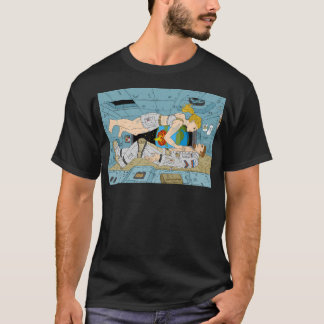 Liefde in de ruimte, vrede boven de aarde. Sci Fi- T-shirt