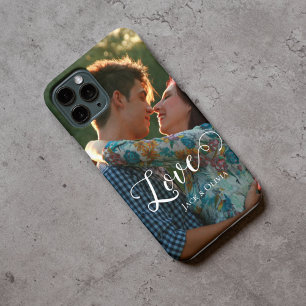 Liefde in een elegant script Gepersonaliseerd fo iPhone 15 Pro Max Hoesje