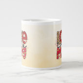 Liefde in een Mok Patroon Letters Valentijn (Voorkant)