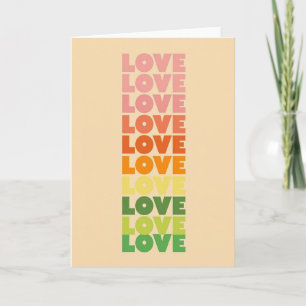 Liefde in elke kleur kaart