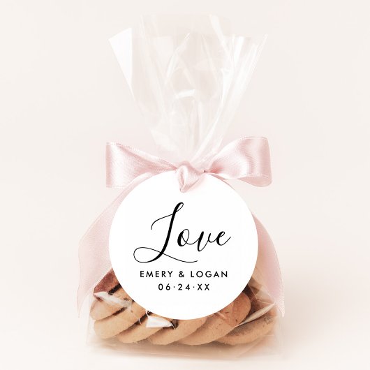 Liefde in handschrift Weddenschap Zelfinktende Stempel