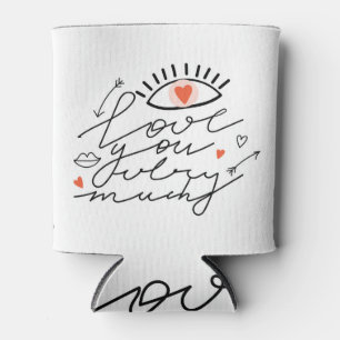 Liefde in het oog: romantische schoonheid. blikjeskoeler
