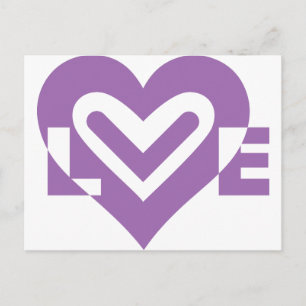 Liefde in het Paars Briefkaart