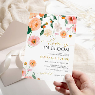 Liefde in het Vrijgezellenfeest Bloom Poppies Flow Kaart