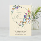 Liefde in het Vrijgezellenfeest Bloom Spring Flowe Kaart (Staand voorkant)