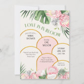 Liefde in het Vrijgezellenfeest van Bloom Gold Arc Kaart (Voorkant)