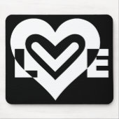 Liefde in het wit muismat (Voorkant)