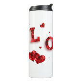 Liefde in je hart thermische tumbler thermosbeker (Gedraaid links)
