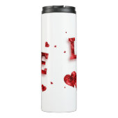 Liefde in je hart thermische tumbler thermosbeker (Achterkant)