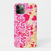 Liefde in Levendig Kleurenpatroon Case-Mate iPhone Case (Achterkant)