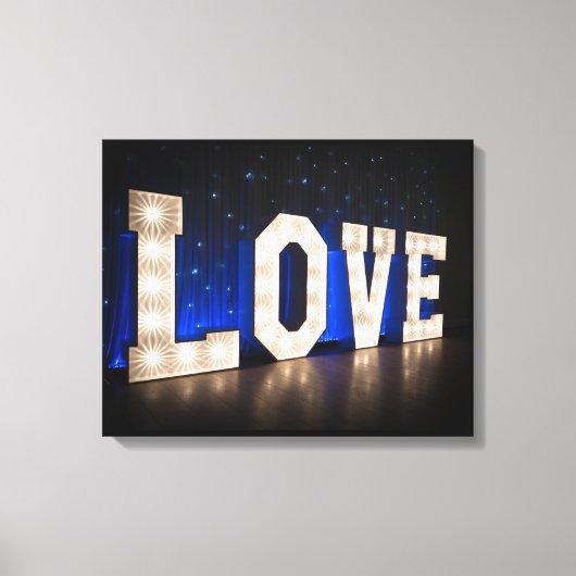 Liefde in licht canvas afdruk (Voorkant)