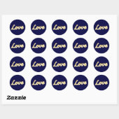 Liefde in marquee Lights Sticker - marine (Vel)