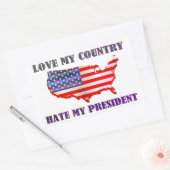 Liefde in mijn land rechthoekige sticker (Envelop)