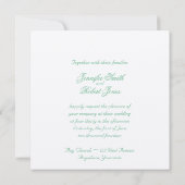 Liefde in om het even welke Groene Aansporing van Kaart (Achterkant)