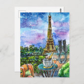 Liefde in Parijs Briefkaart (Voorkant / Achterkant)